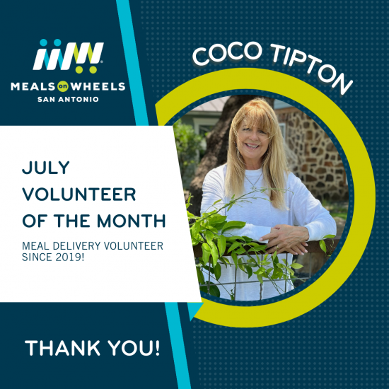 July 2024 Volunteer of the Month Coco Tipton