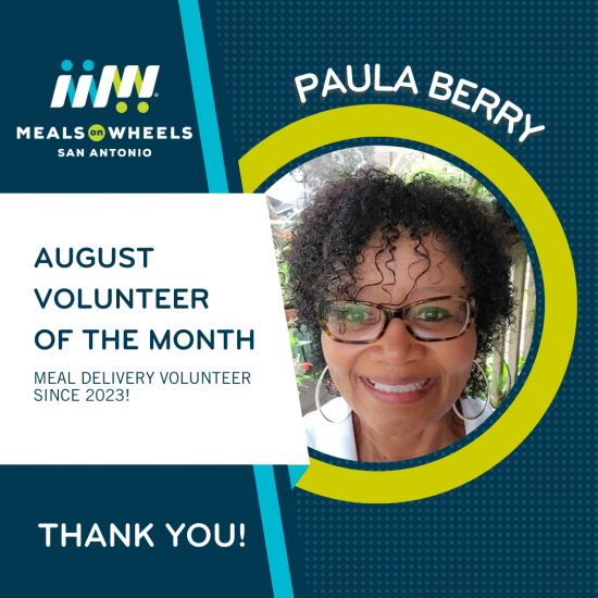 August 2024 Volunteer of the Month Paula Berry