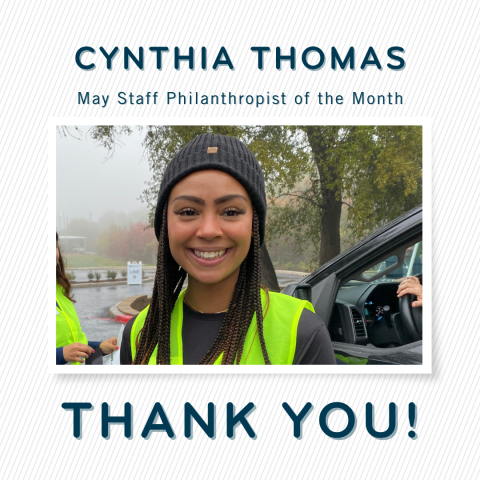 Staff Philanthropist of the Month - May