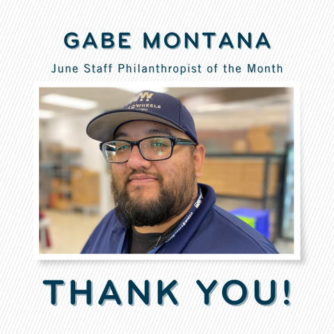 Staff Philanthropist of the Month - June