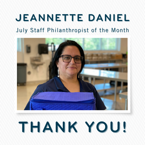 Jeannette Daniel philanthropist of the month