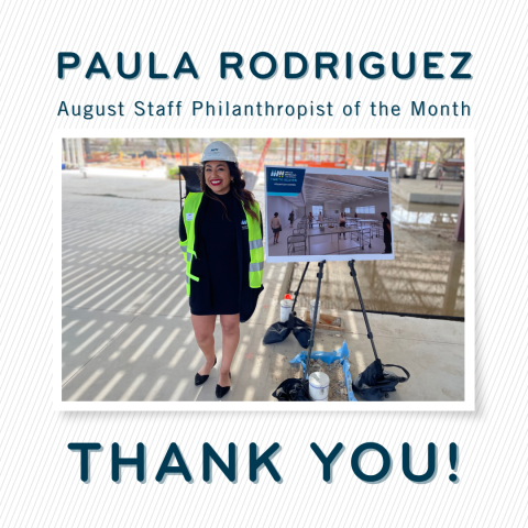 Staff Philanthropist of the Month - August