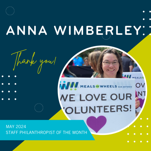 Anna Wimberley May 2024 Philanthropist of the Month